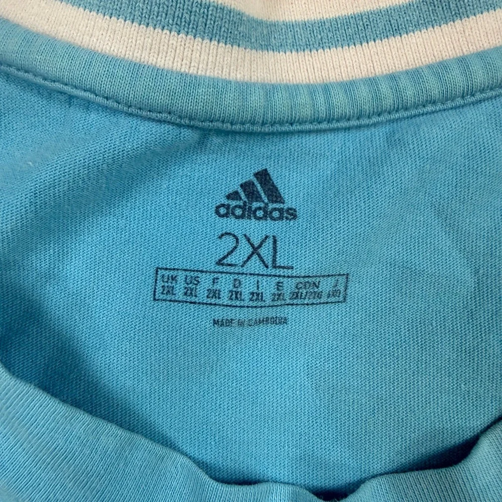Adidas Real Madrid Shirt Mens‎ 2XL Blue Football Jersey Training Soccer